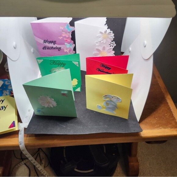 Hand Crafted Colorful All Occasoin Cards Set of 12 - Picture 10 of 16